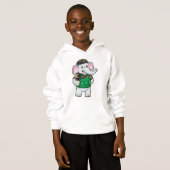 Elefant als Soldat mit Uniform & Helm Hoodie (Vorne ganz)