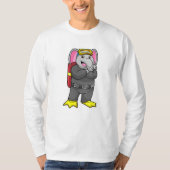 Elefant als Taucher mit Tauchbrille T-Shirt (Vorderseite)