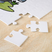 Elefant als Wiker mit Rucksack Puzzle (Seite)