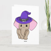Elefant als Zauberer Karte (Rückseite)