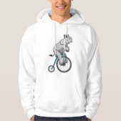 Elefant am Zirkus mit Fahrrad Hoodie (Vorderseite)