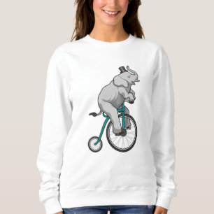 Elefant am Zirkus mit Fahrrad Sweatshirt