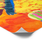 Elefant am Zirkus Poster (Ecke)