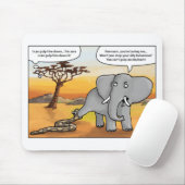 Elefant and snake.png mousepad (Mit Mouse)