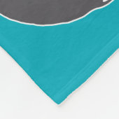 Elefant-aquamarine Fleece-Decke Fleecedecke (Ecke)