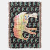 Elefant-Aquarell-Kunst Decke (Vorderseite Vertikal)