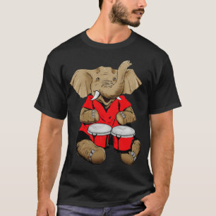 Elefant auf Bongos T-Shirt