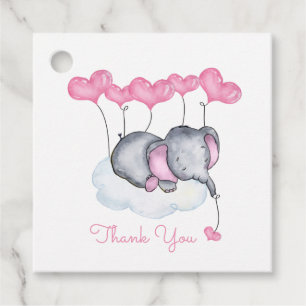 Elefant auf Cloud Niedlich Girl Baby Duwer Geschenkanhänger