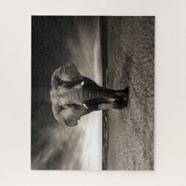Elefant auf dem Lauf Puzzle