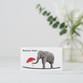 Elefant auf einem Seil Visitenkarte (Stehend Vorderseite)