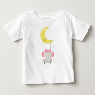 Elefant auf einer Schaukel, Niedlicher Elefant, Kr Baby T-shirt