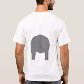 Elefant auf Front und Rückseite des T-Shirts (Rückseite)