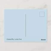 Elefant auf Glühbirne ausbalancieren Postkarte (Rückseite)