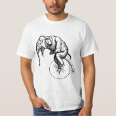 Elefant auf Unicycle-Shirt T-Shirt (Vorderseite)