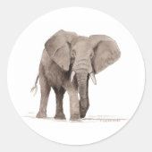 Elefant Aufkleber (Vorderseite)