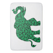 Elefant aus Kleeblättern Badematte (Vorderseite Vertikal)