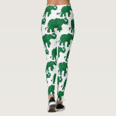 Elefant aus Kleeblättern Leggings (Rückseite)