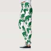 Elefant aus Kleeblättern Leggings (Links)