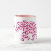 Elefant aus kleinen rosa Herzen Tasse (Zentrum)