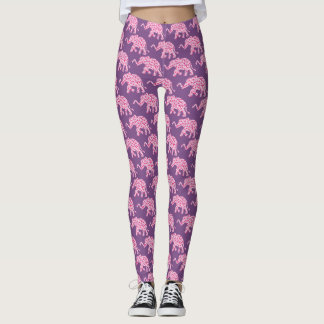 Elefant aus rosa Herzen Leggings
