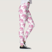 Elefant aus rosa Herzen Leggings (Rechts)