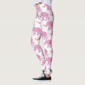 Elefant aus rosa Herzen Leggings (Links)
