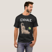 Elefant Ausatmen Yoga Elefant T-Shirt (Vorne ganz)