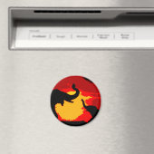 Elefant, Baby Elephant & Sunset Magnet (In Situ (Geschirrspüler))