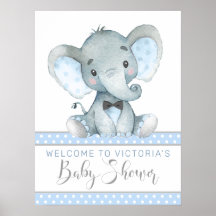 Elefant-Baby-Party-Willkommensschild