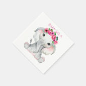 Elefant Baby Shower Serviette (Ecke)