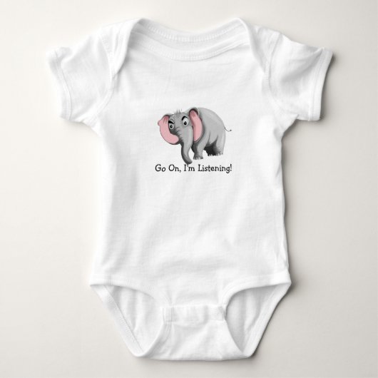 Elefant baby strampler (Vorderseite)
