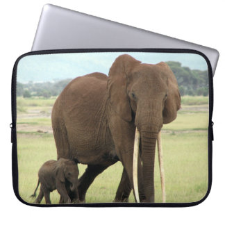 Elefant-Baby-und Mutter-Neopren-Laptop-Hülse Laptopschutzhülle