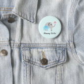 Elefant-Babyparty-Blau Button (Beispiel)