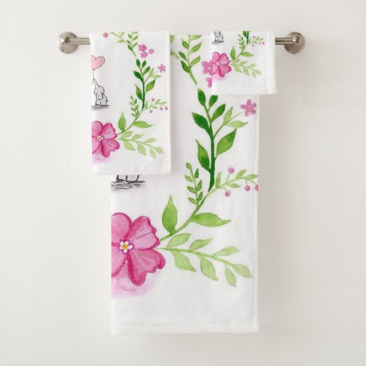 Elefant Badezimmer Handtuch Sets (Insitu)