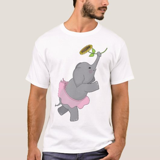 Elefant-Ballettröckchen T-Shirt (Vorderseite)