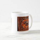 Elefant-Batik Kaffeetasse (VorderseiteRechts)