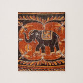 Elefant-Batik Puzzle (Vertikal)