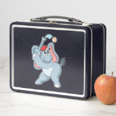 Elefant bei Baseball Metall Brotdose (Beispiel)