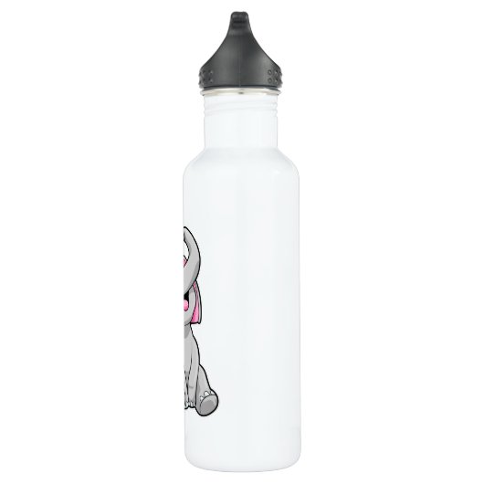 Elefant bei Splash mit Wasser Edelstahlflasche (Rechts)