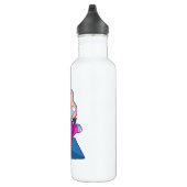 Elefant bei Yoga Stretching Übungen in Stehend Edelstahlflasche (Rechts)