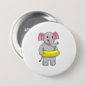 Elefant beim Baden mit Lifebuoy Button (Vorne & Hinten)