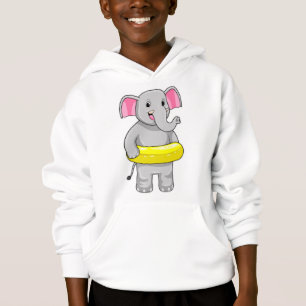 Elefant beim Baden mit Lifebuoy Hoodie