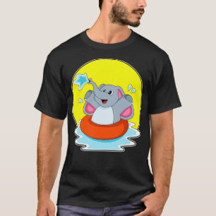 Elefant beim Baden mit Lifebuoy T-Shirt