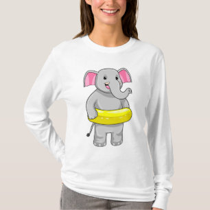 Elefant beim Baden mit Lifebuoy T-Shirt