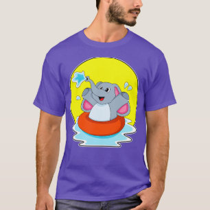 Elefant beim Baden mit Lifebuoy T-Shirt