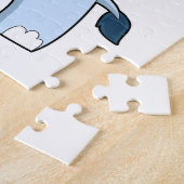 Elefant beim Boxen mit Boxhandschuhen Puzzle (Seite)