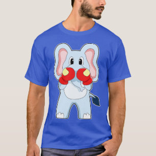Elefant beim Boxen mit Boxhandschuhen T-Shirt