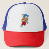 Elefant beim Fußball-Sport Truckerkappe (Vorderseite)