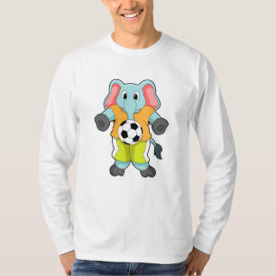 Elefant beim Fußballsport T-Shirt