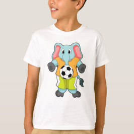 Elefant beim Fußballsport T-Shirt